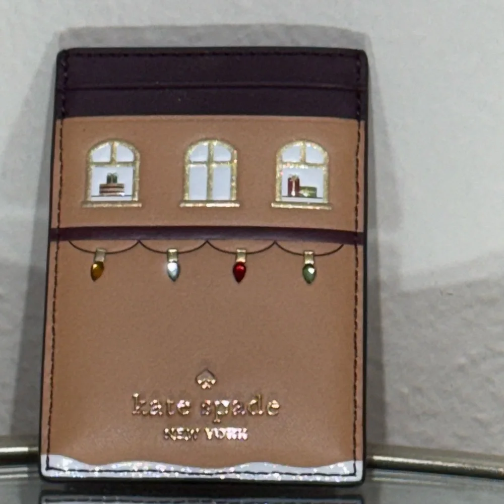 New Kate Spade Leather ID Card Case Holder